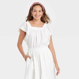 Linen Blend Blouse